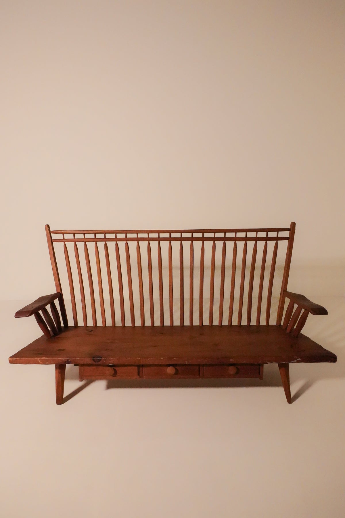 Crafted Cherry Birdcage Windsor Bench