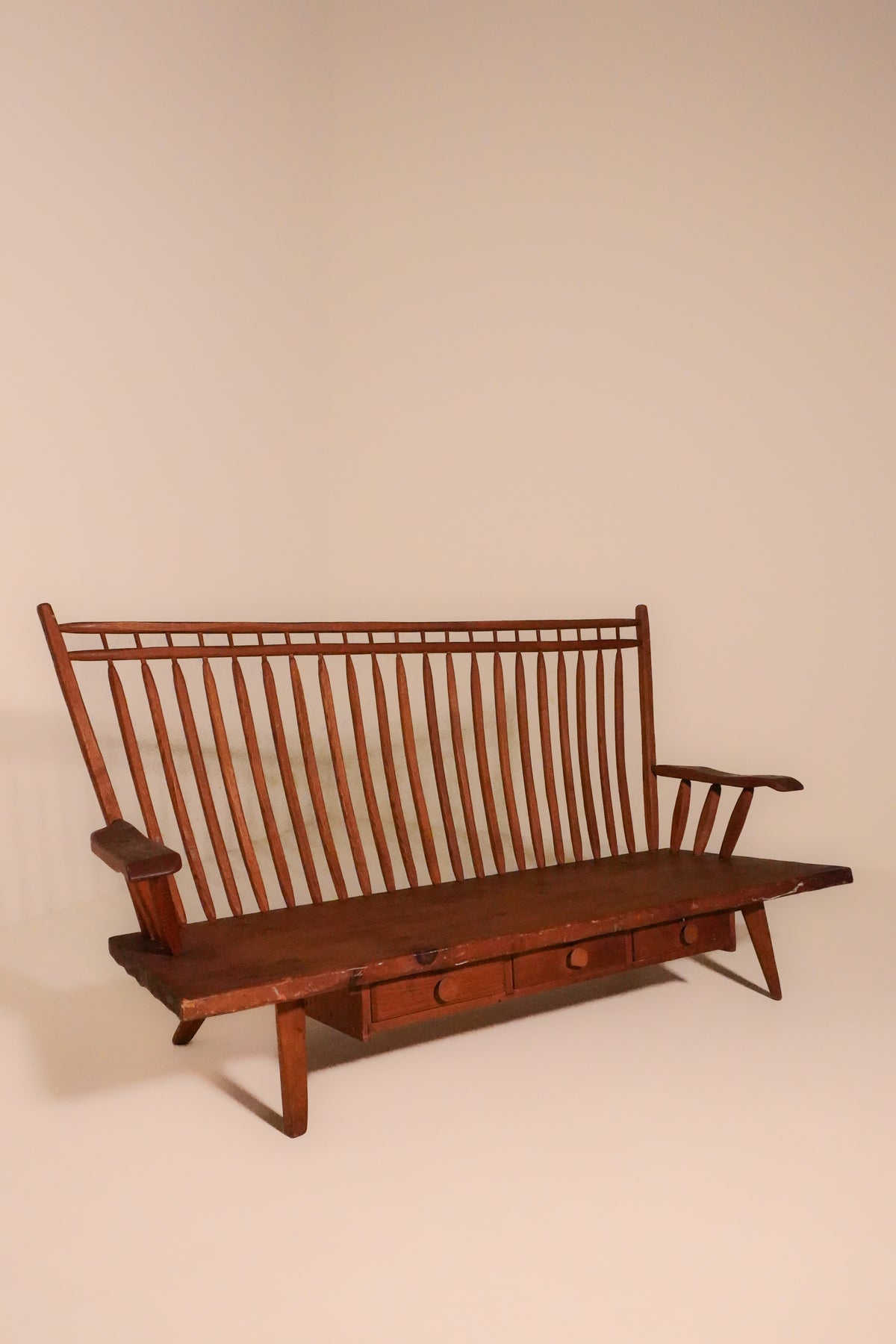 Crafted Cherry Birdcage Windsor Bench