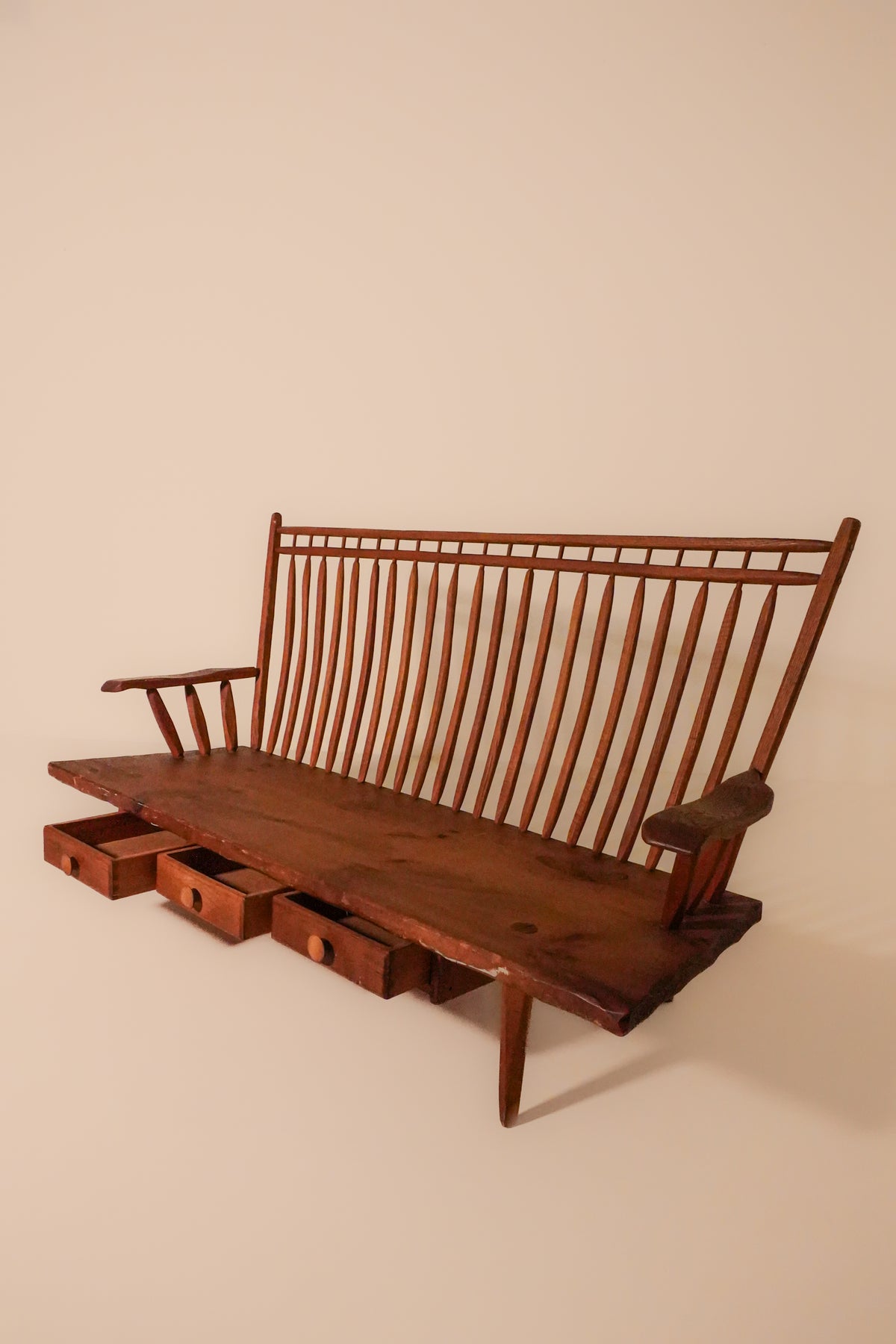 Crafted Cherry Birdcage Windsor Bench