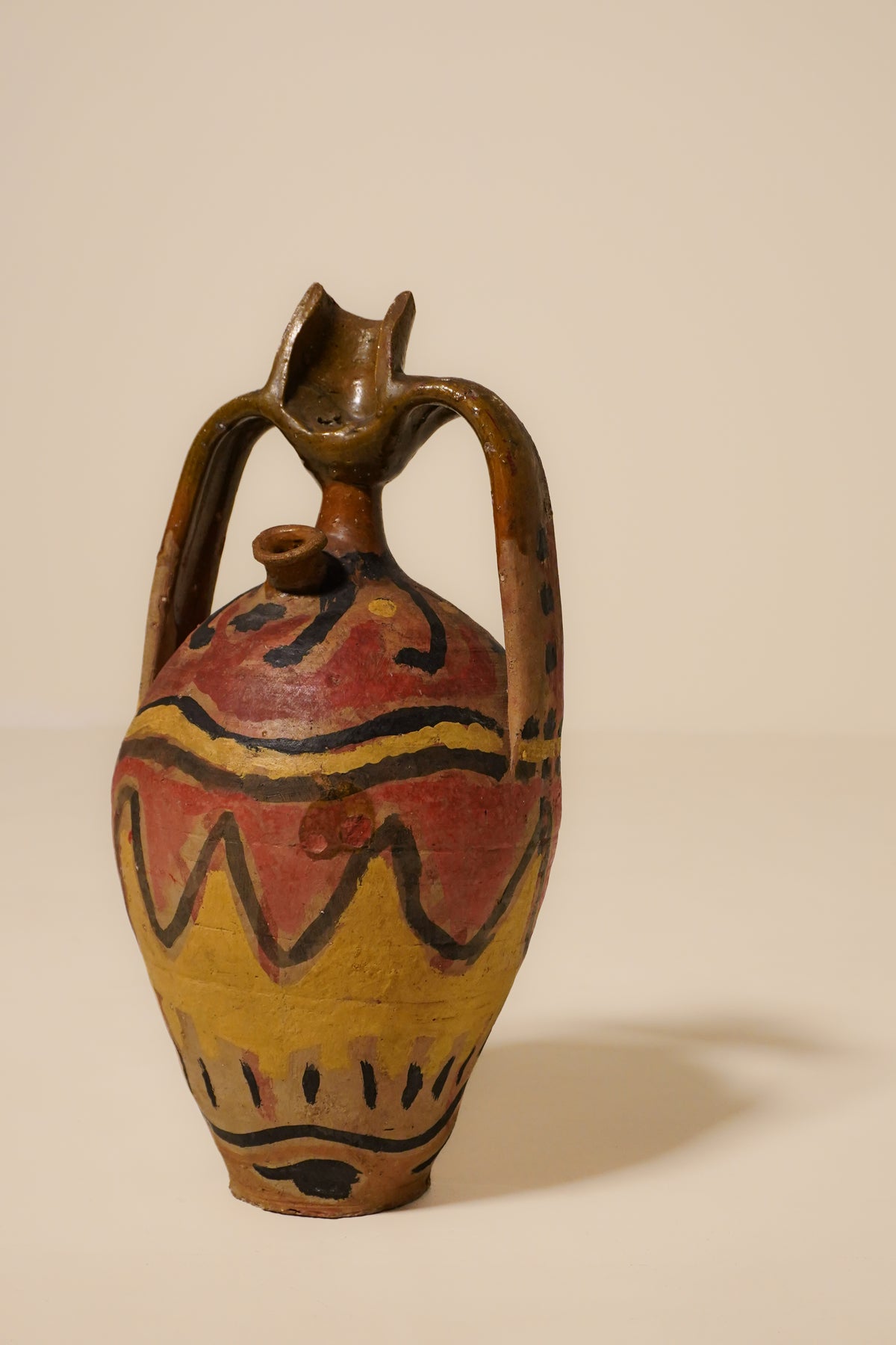 Hand Painted African Terracotta Jar