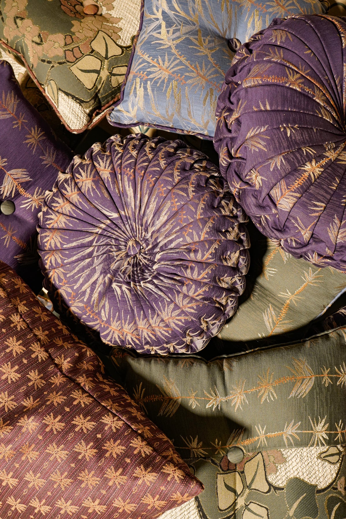 Harwood House Pillows — Tallulah (Plum) + Willow (Plum)