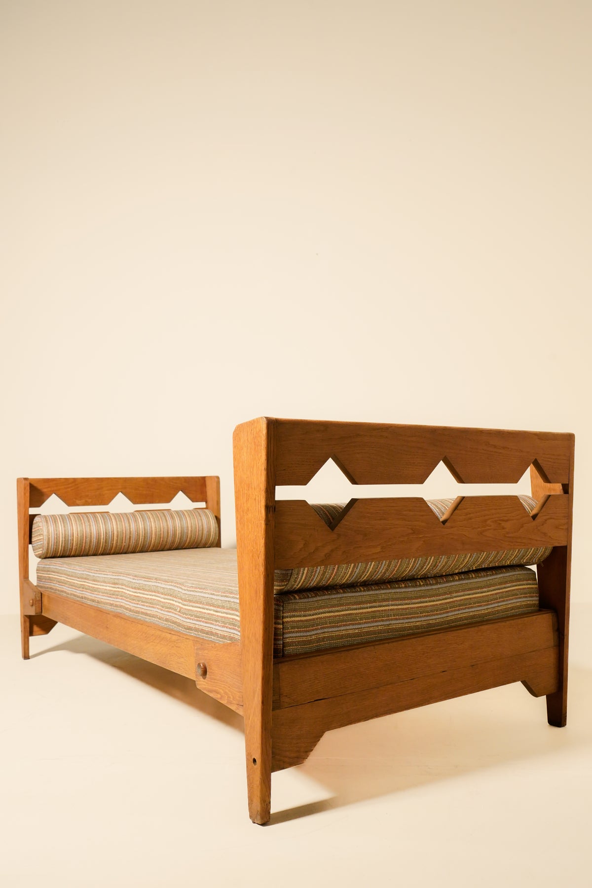 Oak Daybed by Guillerme et Chambron — France