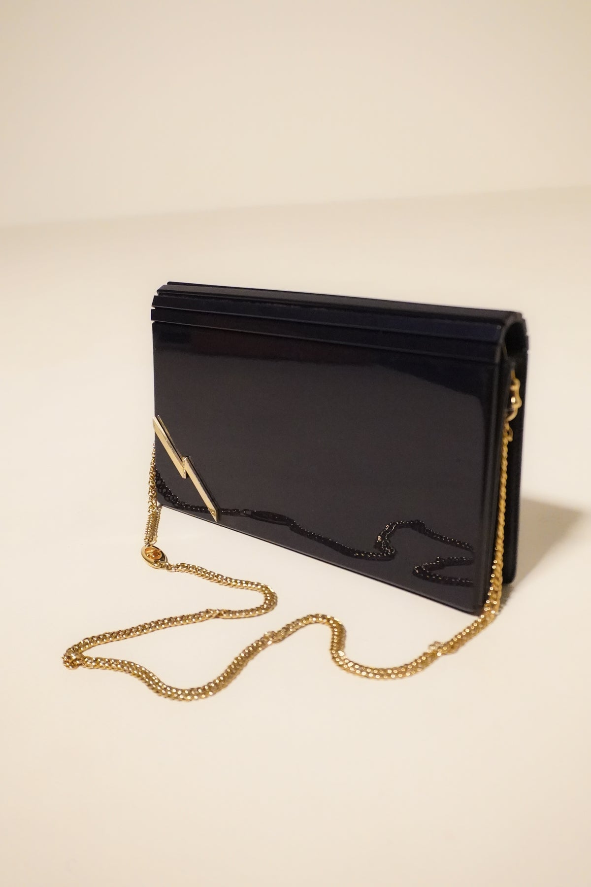 Ipes Lucite Bag in Midnight Blue