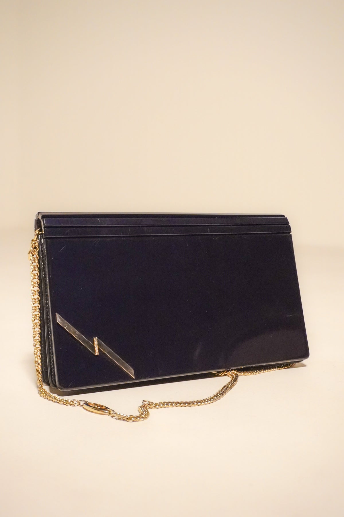 Ipes Lucite Bag in Midnight Blue