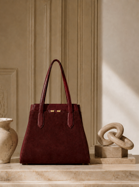 CB X BENE, THE PAGE BAG In Dark Burgundy