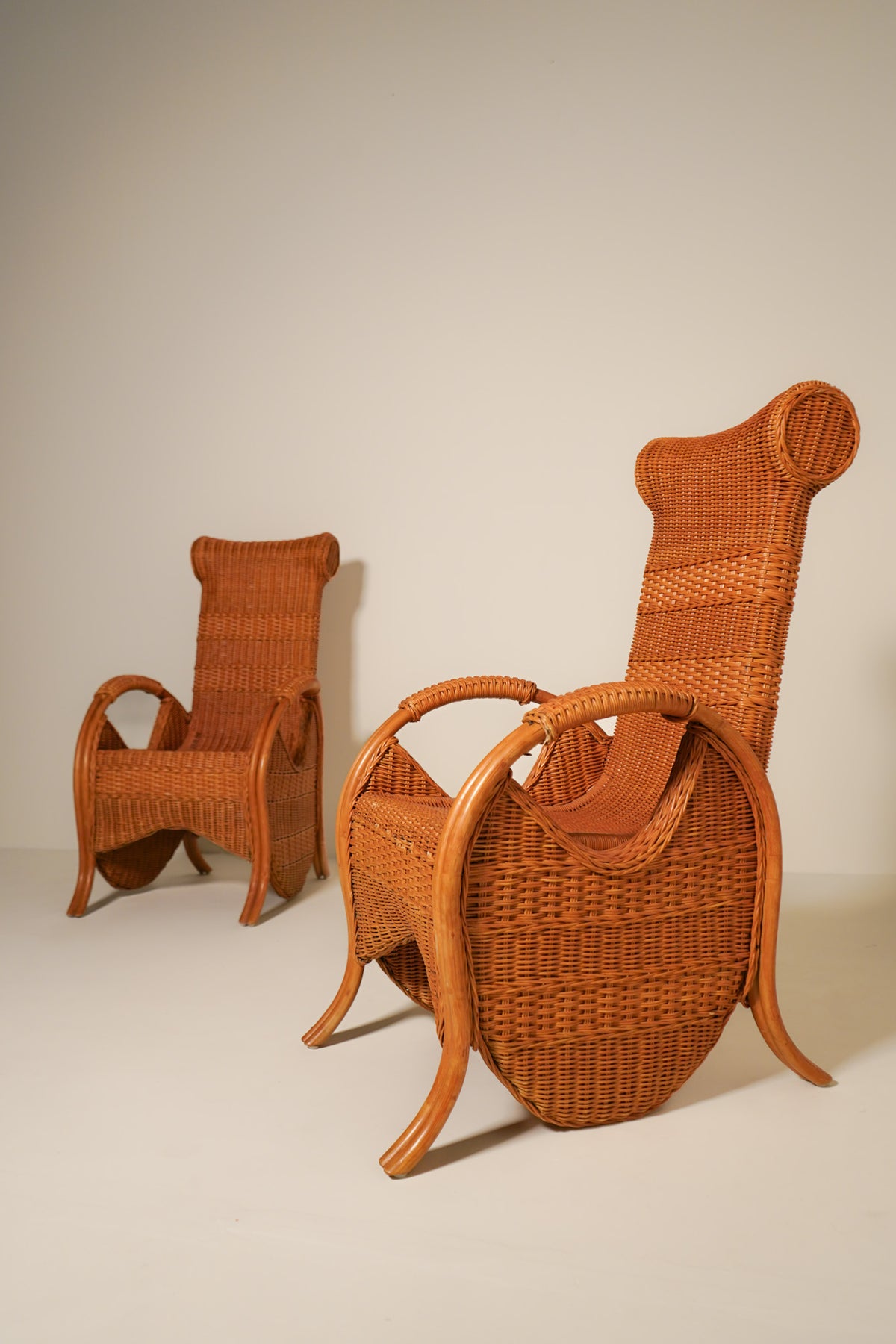 Sculpted Wicker & Rattan Chairs