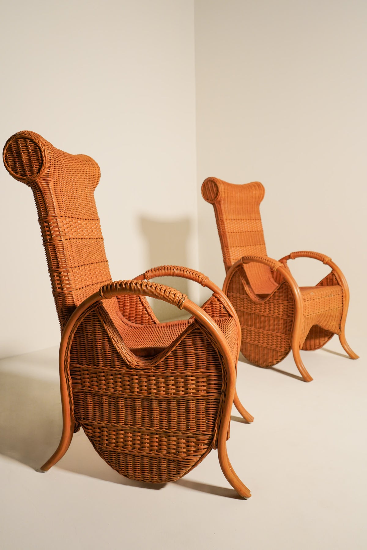 Sculpted Wicker & Rattan Chairs