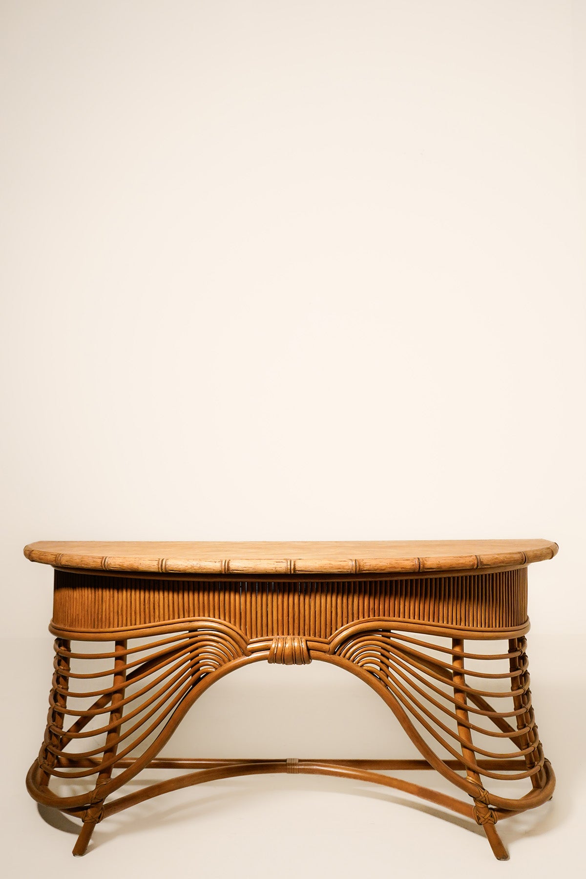 McGuire Bamboo Console, 1970s