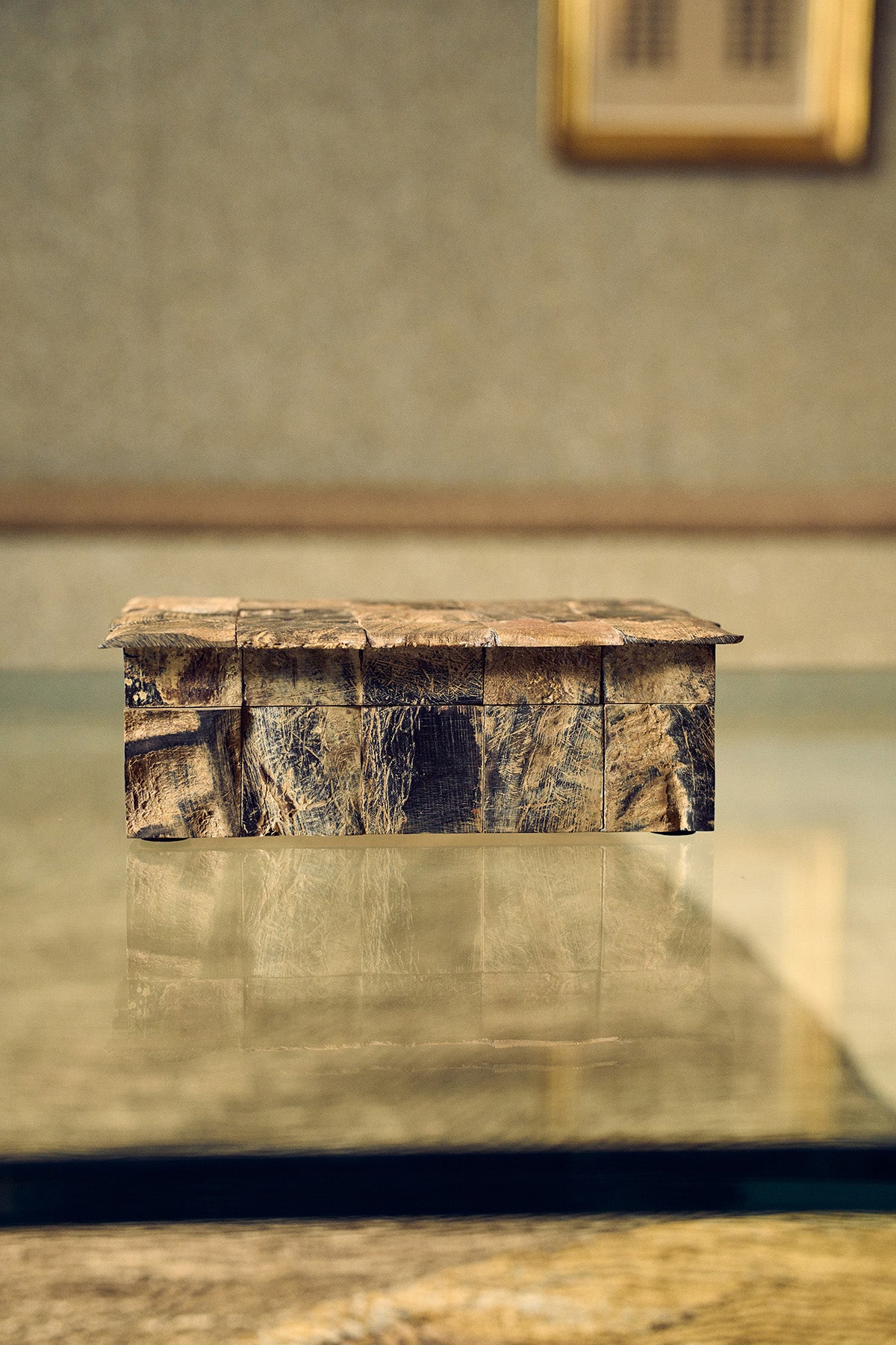 Afghan Petrified Wood Box